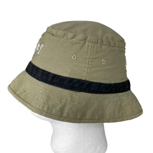 Vintage Disney Parks Mickey Mouse Embroidered Bucket Sun Hat Cap Spell Out OSFA - Picture 3 of 14